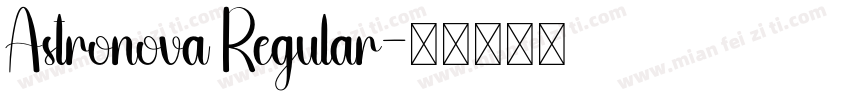 Astronova Regular字体转换